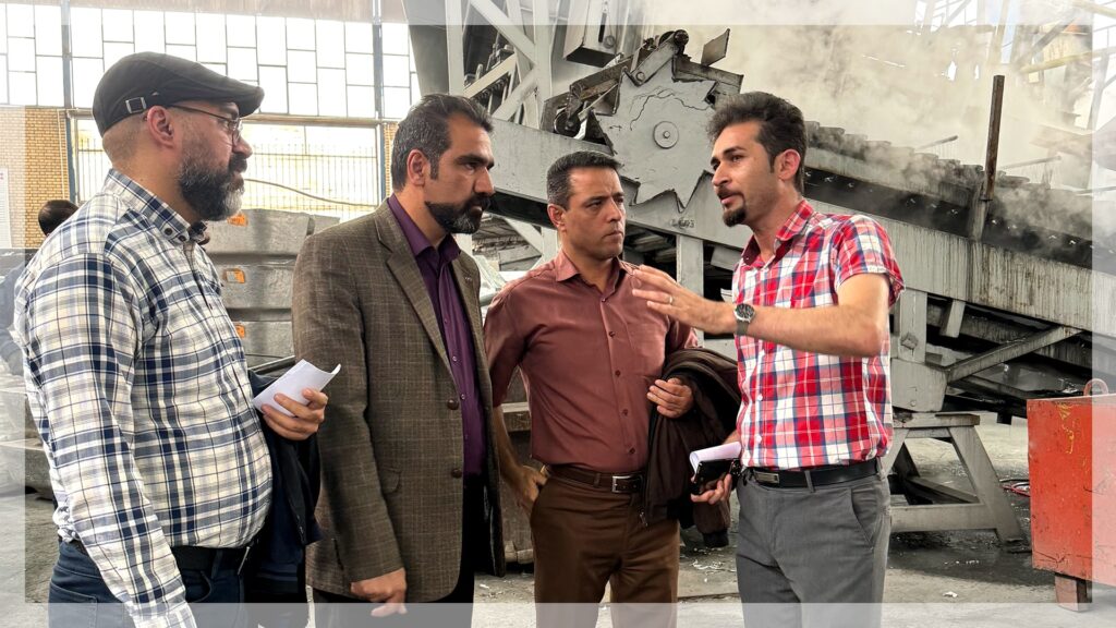 بازدید نمایندگان شرکت ایمن خودرو شرق از خط تولید شرکت روان گداز پردیس