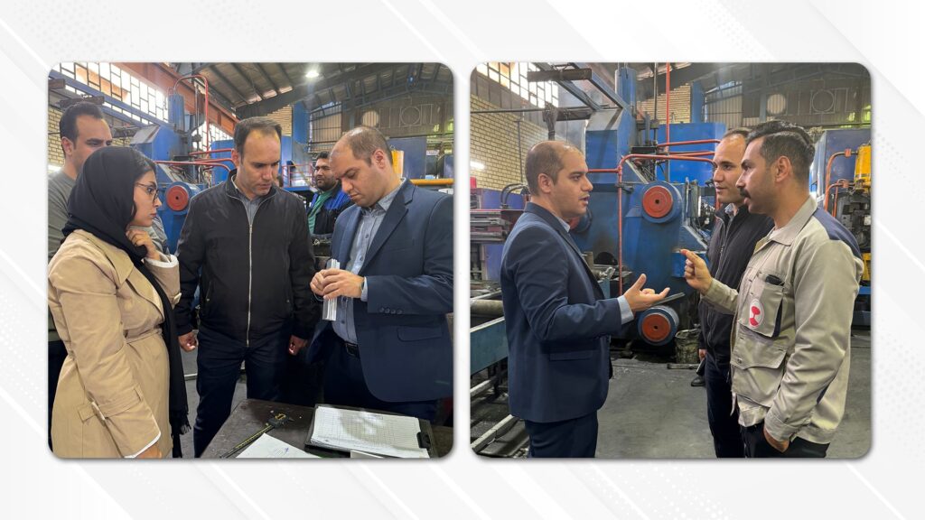 بازدید نمایندگان شرکت سامان پویش تامین از خط تولید مقاطع آلومینیومی شرکت روان گداز پردیس