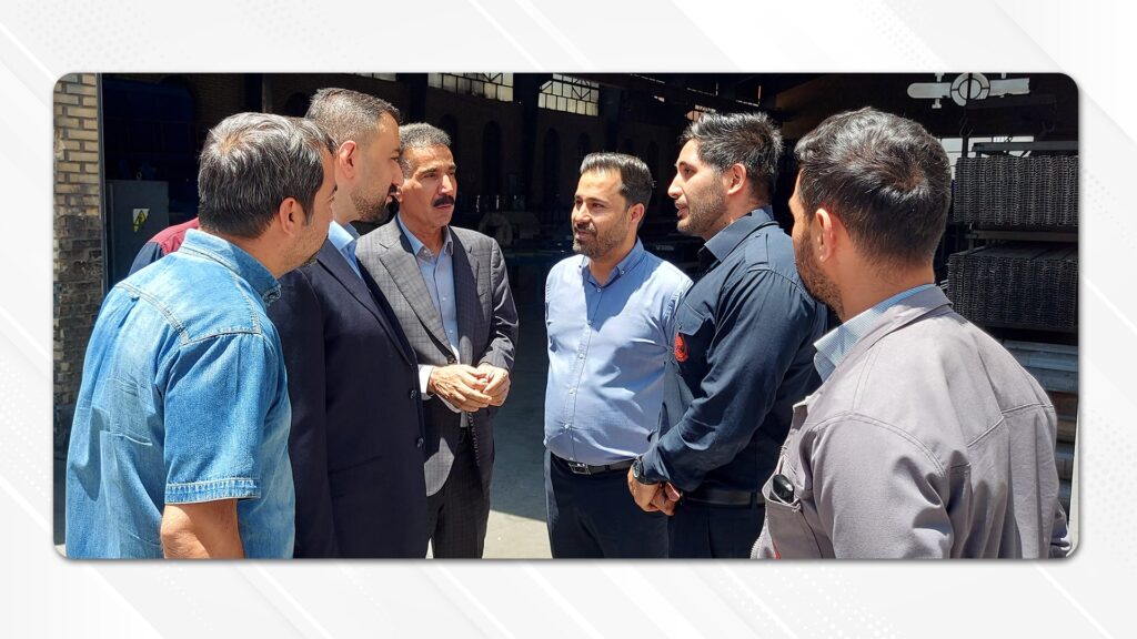 بازدید سرمایه‌گذار و مدیرعامل از واحدهای تولیدی شرکت روان‌گداز پردیس