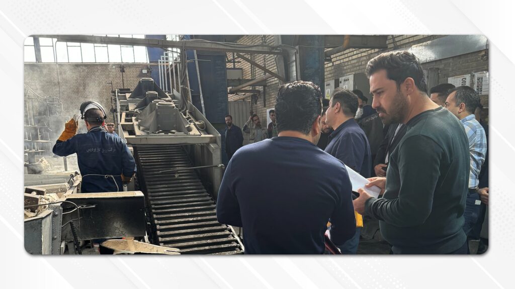بازدید نمایندگان شرکت ساپکو از خط تولید شرکت روان گداز پردیس