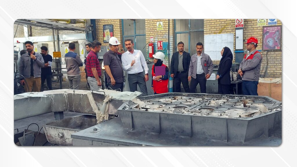 بازدید نمایندگان شرکت سایپا از خط تولید شرکت روان گداز پردیس