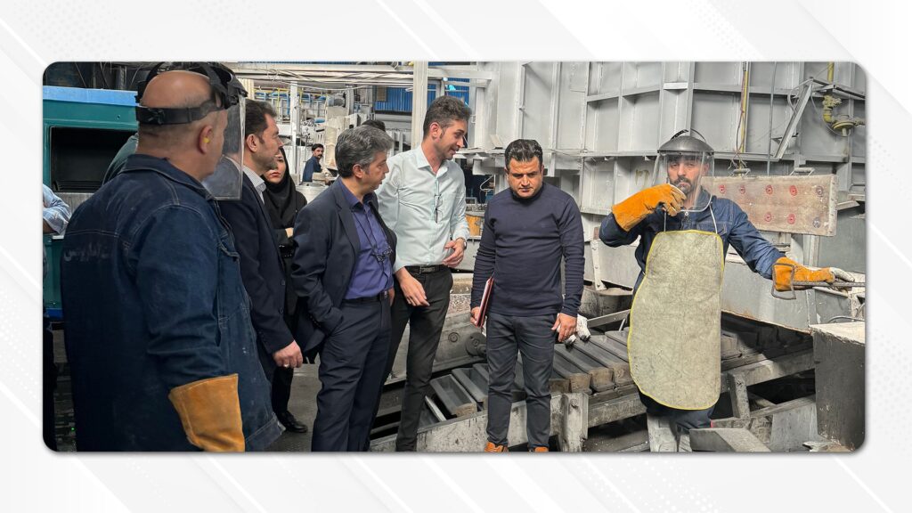 بازدید نمایندگان شرکت ساپکو از خط تولید شرکت روان گداز پردیس